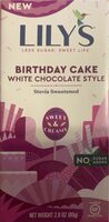 Birthday Cake White Chocolate Style Bar