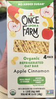 Organic Refrigerated Oat Bar Apple Cinnamon