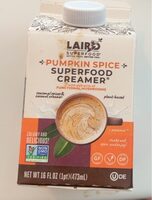 Pumpkin Spice Superfood Creamer (Cocounut Based Liquid Aseptic)