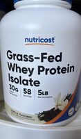 Grass-fed Whey Protein Isolate, vanilla