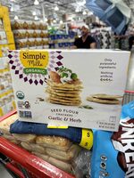 Organic Seed Flour Crackers Garlic & Herb