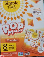 Pop Mms Baked Snack Crackers Cheddar