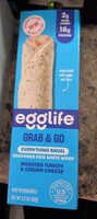 Everything Bagel Seasoned Egg White Wrap Roasted Turkey & Cream Cheese