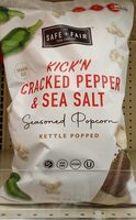 Kick'n Cracked Pepper & Sea Salt Seasoned Kettle Popped Popcorn