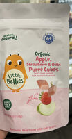 Organic Apple, Strawberry & Oats Purée Cubes