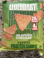 Jalapeño Cheddar Flavored Popped Protein Chips