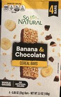 Banana and chocolate cereal bar