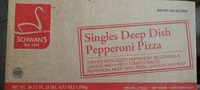 Singles deep dish pepperoni pizza
