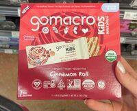 Organic Kids MacroBars Cinnamon Roll