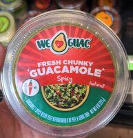 Fresh Chunky Guacamole Spicy Natural
