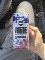 MRE Protein Shake Blueberry Cobbler