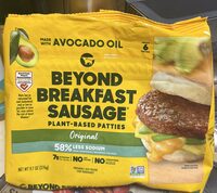 Breakfast sausage plant-based patties