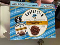 Chocolate Quinoa Crisps Dark Chocolate + Sea Salt