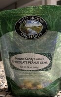 Natural candy coated chicolate peanut gens