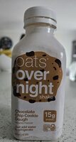 Chocolate Chip Cookie Dough oats overnight shake