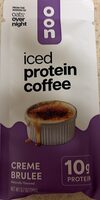 Crème brûlée iced protein coffee