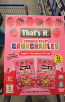 Organic Fruit Crunchables Apple&Strawberry Crisp