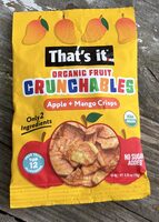 Organic fruit crunchables