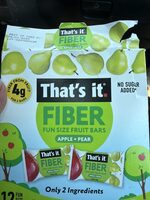 Fiber Fruit Bar - Apple + Pear