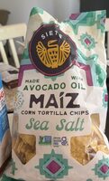 Avocado Oil Maiz Corn Tortilla Chips With Sea Salt