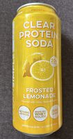 Clear protein soda frosted lemonade