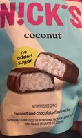 Chocolate and coconut flavored bar