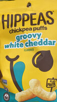 Chickpea puffs groovy white cheddar flavored