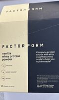 Vanilla whey protein powder