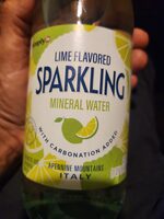Lime Flavored Sparkling Mineral Water