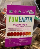 Organic Vitamin C Pops Pom, Watermelon, Strawby, Grape, Cherry, Peach, Raspby, Mango