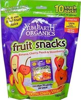 Organic Fruit Snacks Banana Blast, Strawberry Smash, Very Very Cherry, Perfectly Peach
