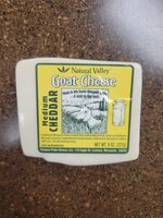Natural Valley medium Cheddar goat cheese