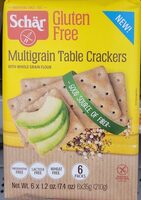 Multigrain table crackers