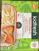 Chicken strips & white cheddar Mac & Cheese