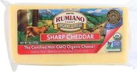 Rumiano Family Organic Sharp Cheddar - Bar