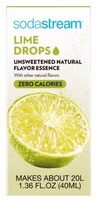 Unsweetened natural flavor essence lime drops, unsweetened