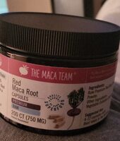 Red maca capsules