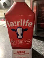 Dha omega-3 whole ultra-filtered milk