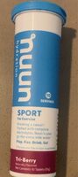 Sport Hydration Tri-Berry Flavored Effervescent Electrolyte Drink Tablets