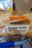 Sesame Seed Brioche Burger Buns