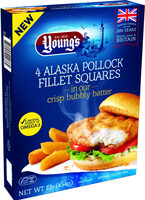 Young's alaska pollock fillet squares in our