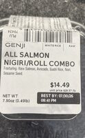 All Salmon Nigiri/Roll Combo