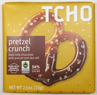 Pretzel crunch dark milk chocolate with pretzel & sea salt