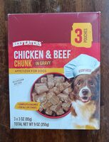 Chicken & Beef Chunk In Gravy