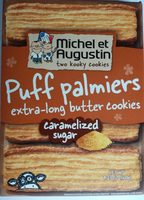 Palmiers Puffs, Caramalized Sugar, 4.23 Oz