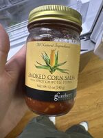 Gunther's gourmet, spicy chipotle pepper & smoked corn salsa