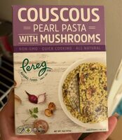 Couscous Pearl Pasta with Mushrooms