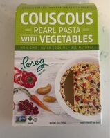 Couscous pearl pasta with vegetables