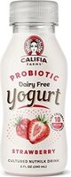 Strawberry probiotic drinkable yogurt