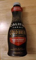 Cold brew black coffee medium roast